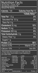 Muscle Pharma nutrition facts